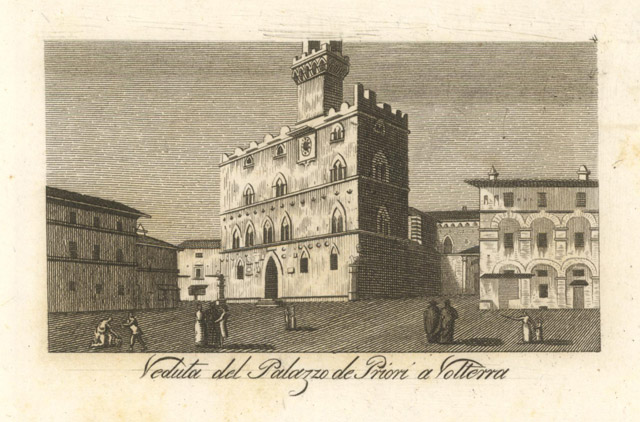 Veduta del Palazzo de Priori a Volterra