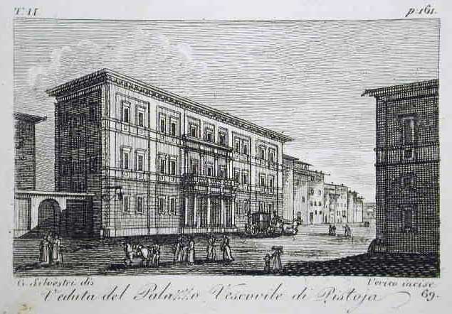 Veduta del Palazzo Vescovile di Pistoia