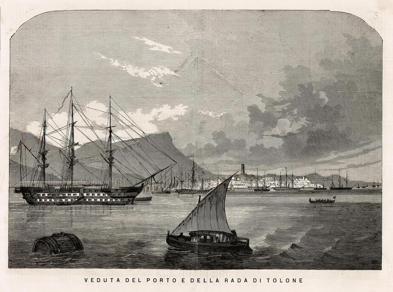 Veduta del porto e della rada di Tolone