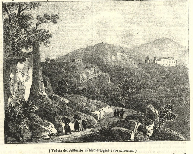 Veduta del Santuraio di Montevergine e sue adiacenze