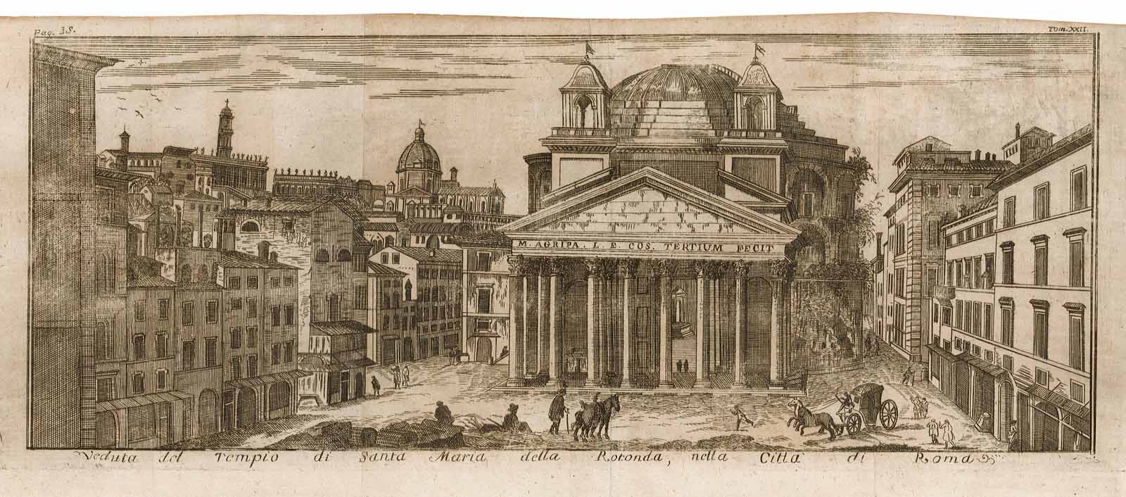 Veduta del Tempio di Santa Maria della Rotonda, nella Città …
