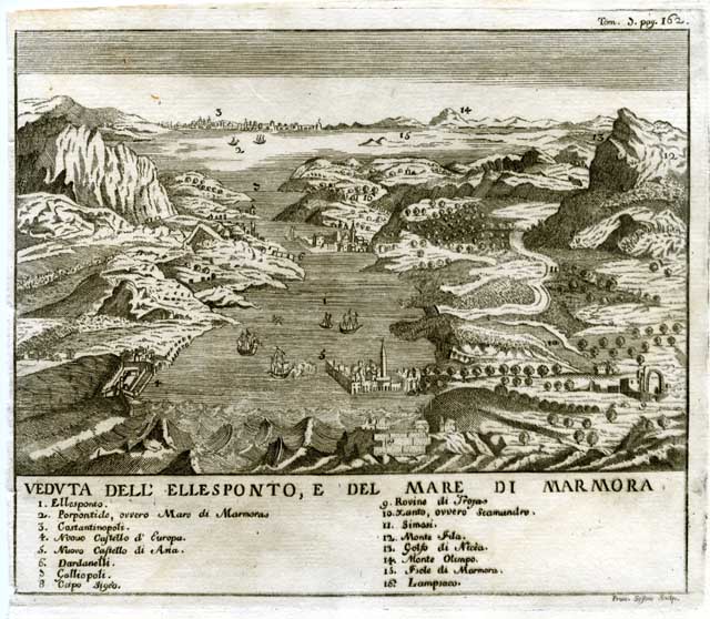 Veduta dell'Ellesponto, e del Mare di Marmora