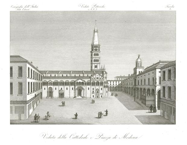 Veduta della Cattedrale e Piazza di Modena