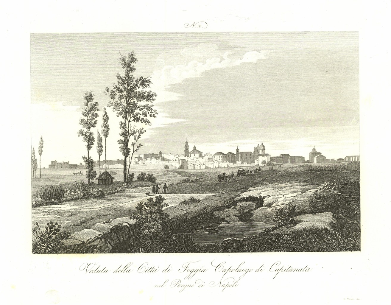 Veduta della Città di Foggia Capoluogo di Capitanata nel Regno …