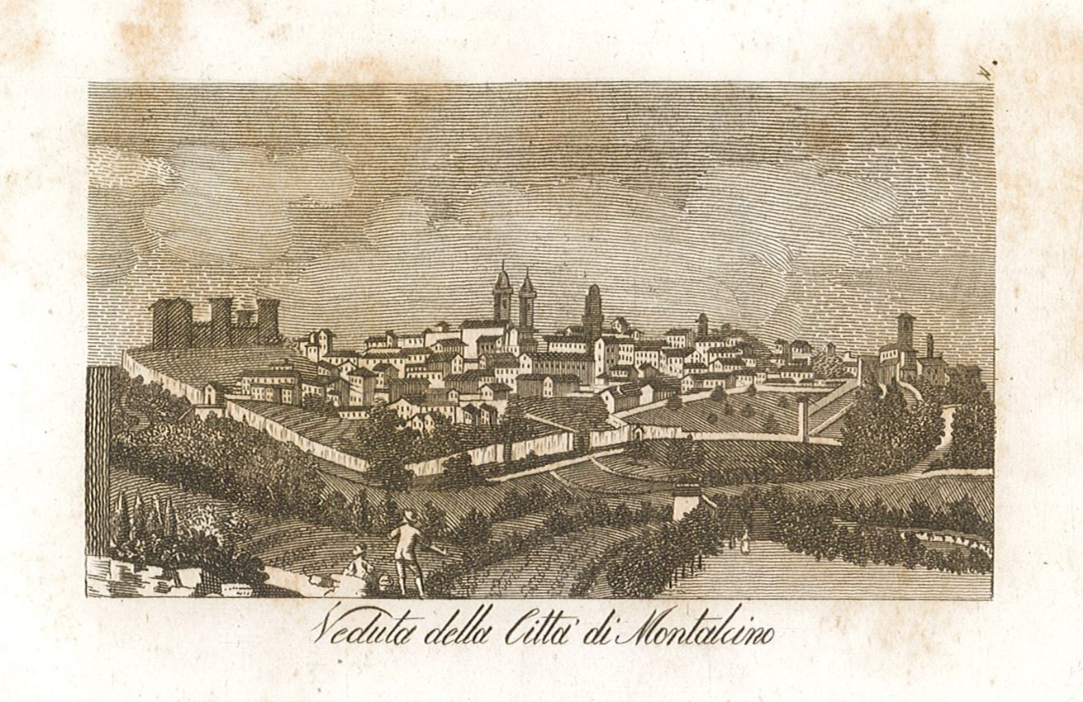 Veduta della Città di Montalcino