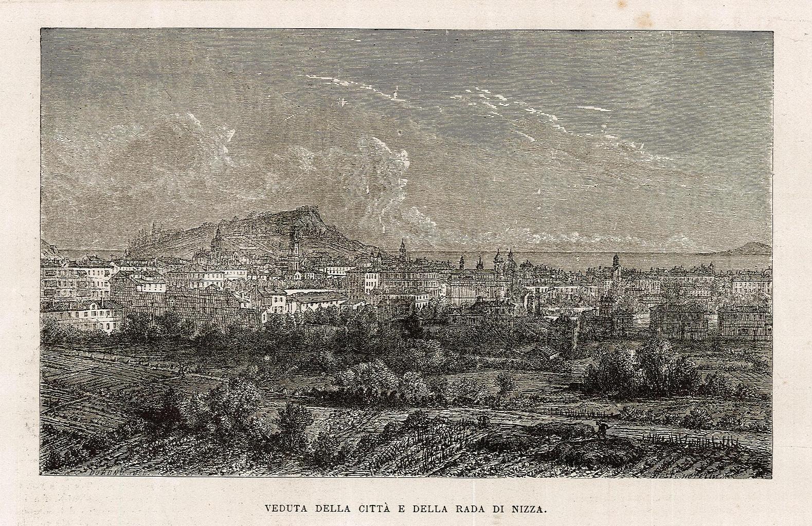 Veduta della città e della rada di Nizza