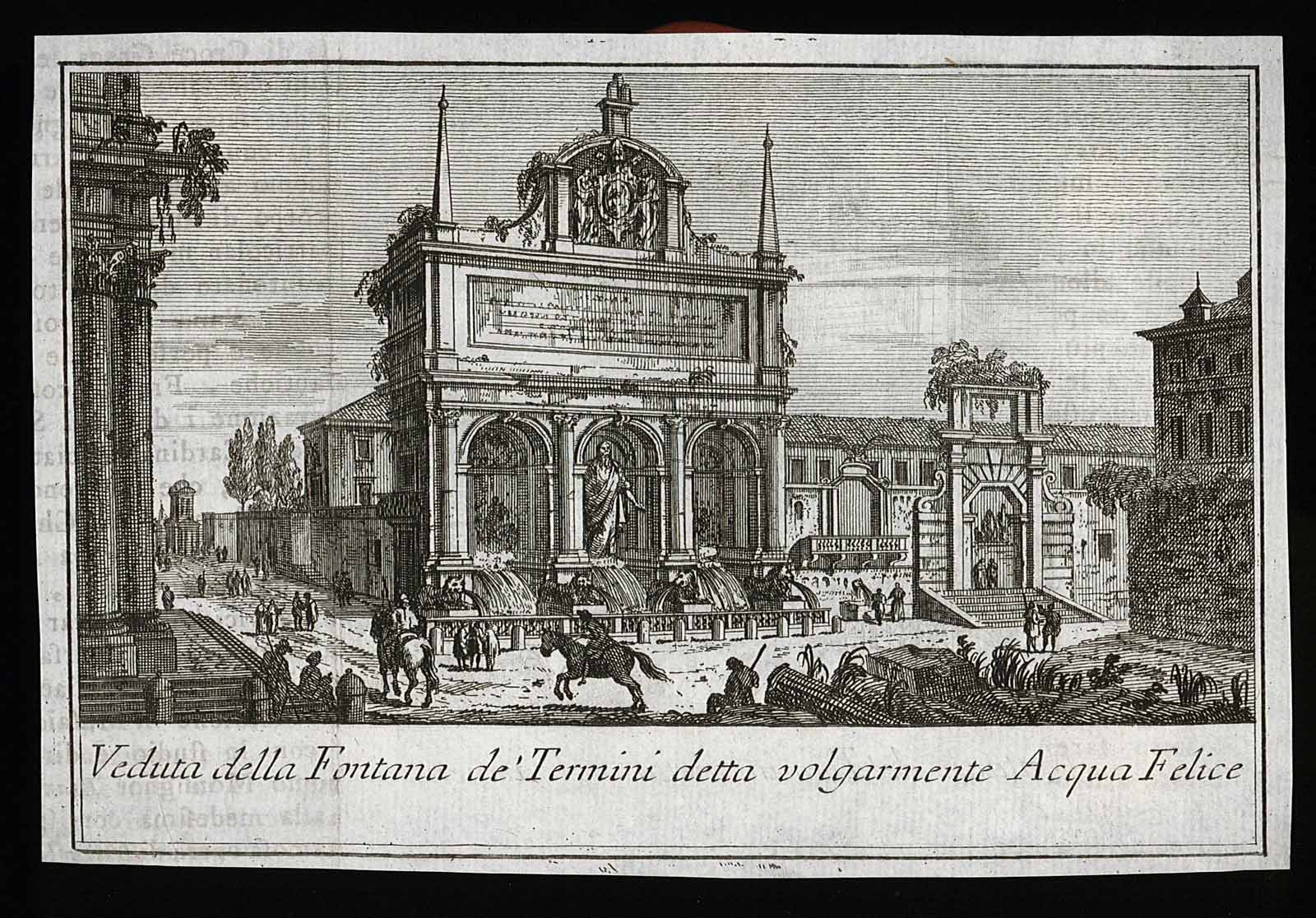 Veduta della Fontana de' Termini detta volgarmente Acqua Felice
