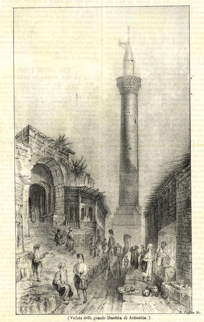 Veduta della grande Moschea di Antiochia