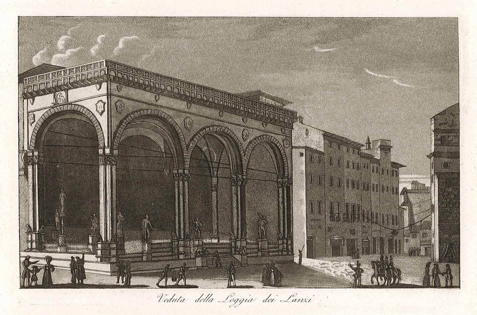 Veduta della Loggia dei Lanzi