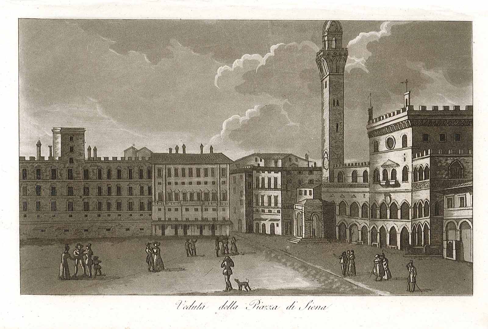 Veduta della Piazza di Siena