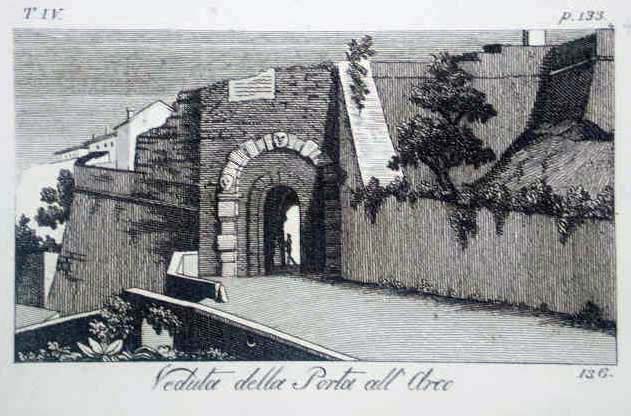 Veduta della Porta all'Arco