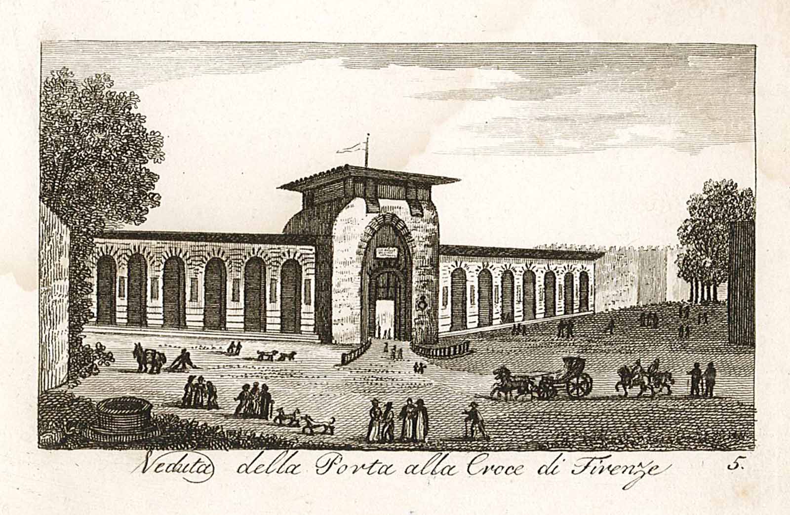 Veduta della Porta alla Croce di Firenze