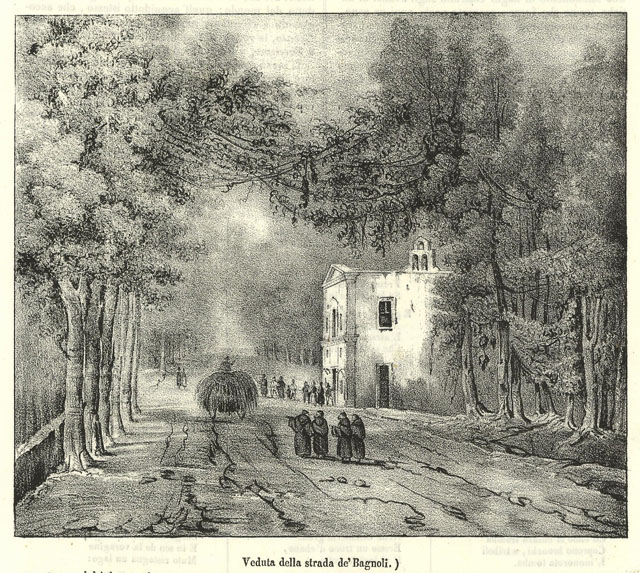 Veduta della strada de' Bagnoli