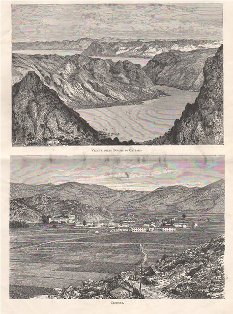 Veduta delle Bocche di Cattaro - Cettigne