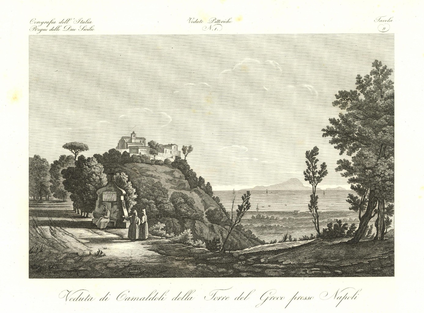 Veduta di Camaldoli della Torre del Greco presso Napoli