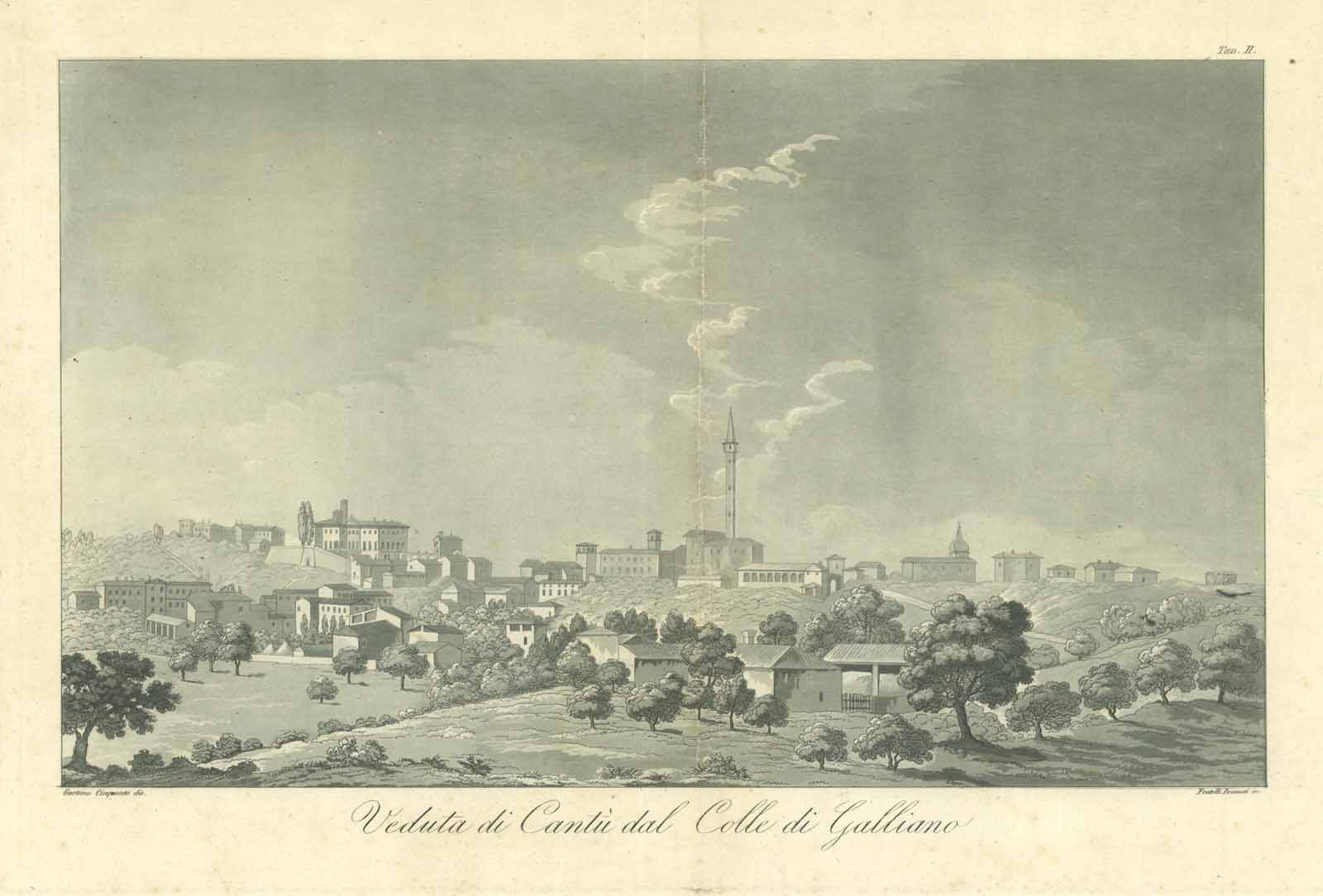 Veduta di Cantù dal Colle di Galliano