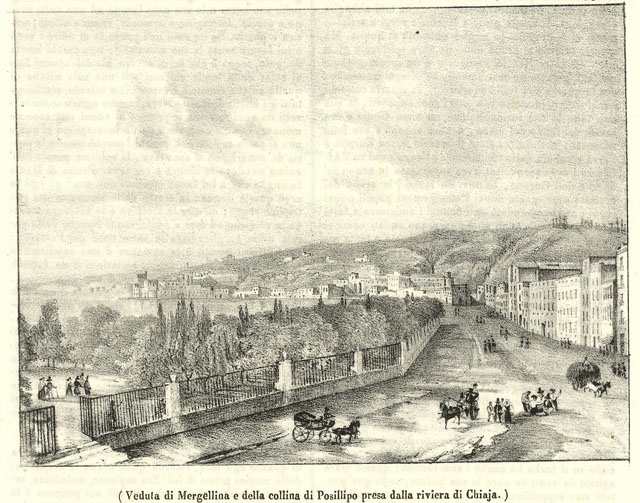 Veduta di Mergellina e della collina di Posillipo presa dalla …