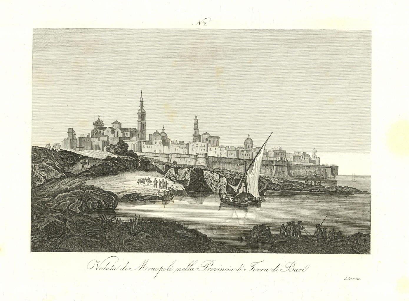 Veduta di Monopoli nella Provincia di Terra di Bari