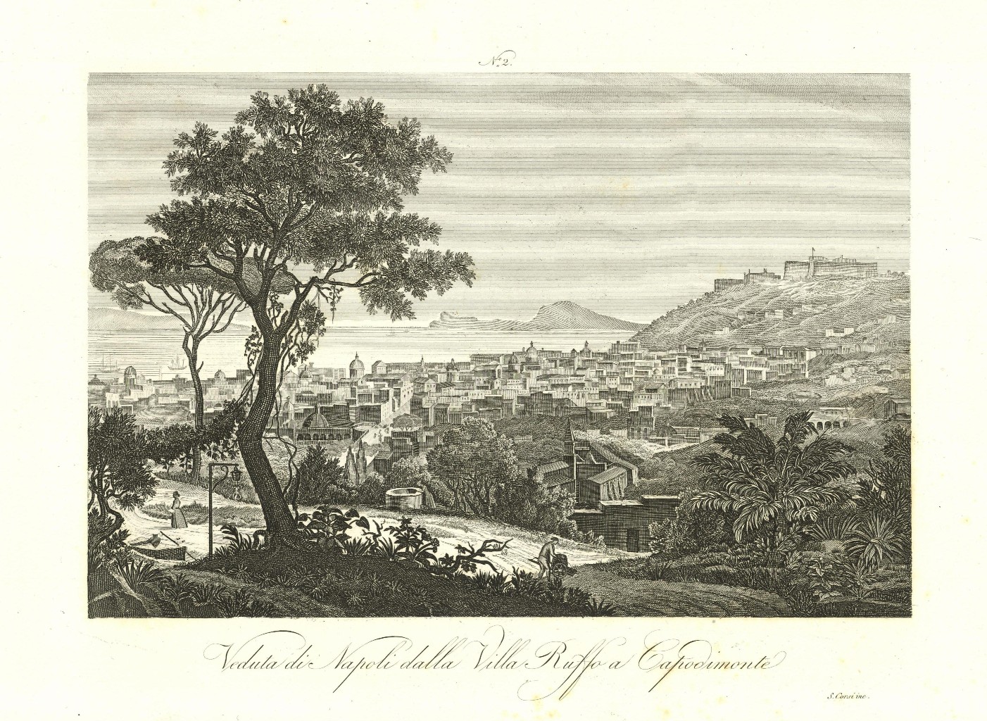 Veduta di Napoli dalla Villa Ruffo a Capodimonte