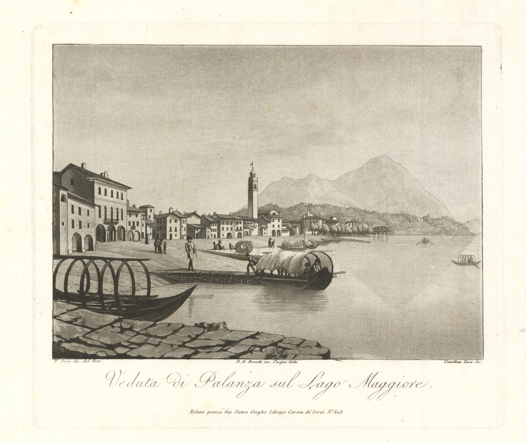 Veduta di Palanza sul Lago Maggiore