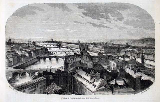 Veduta di Parigi presa dalle torri della Metropolitana