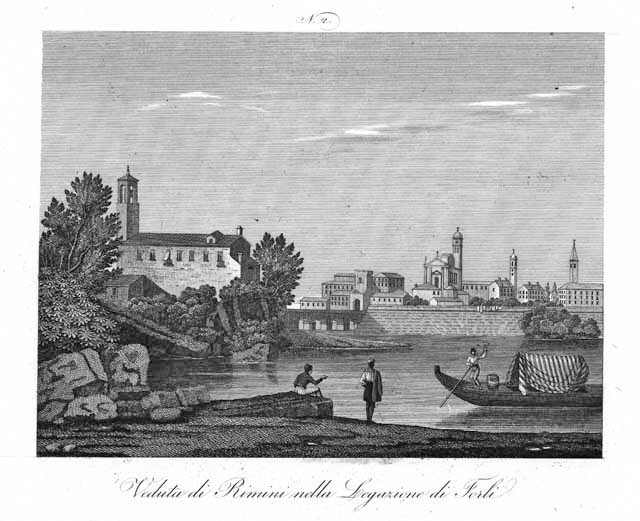 Veduta di Rimini nella Legazione di Forlì