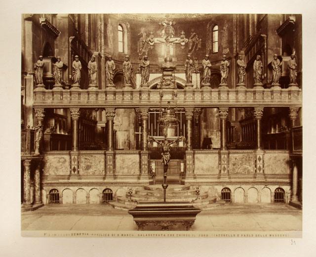 Venezia Basilica di S. Marco Balaustra che chiude il coro