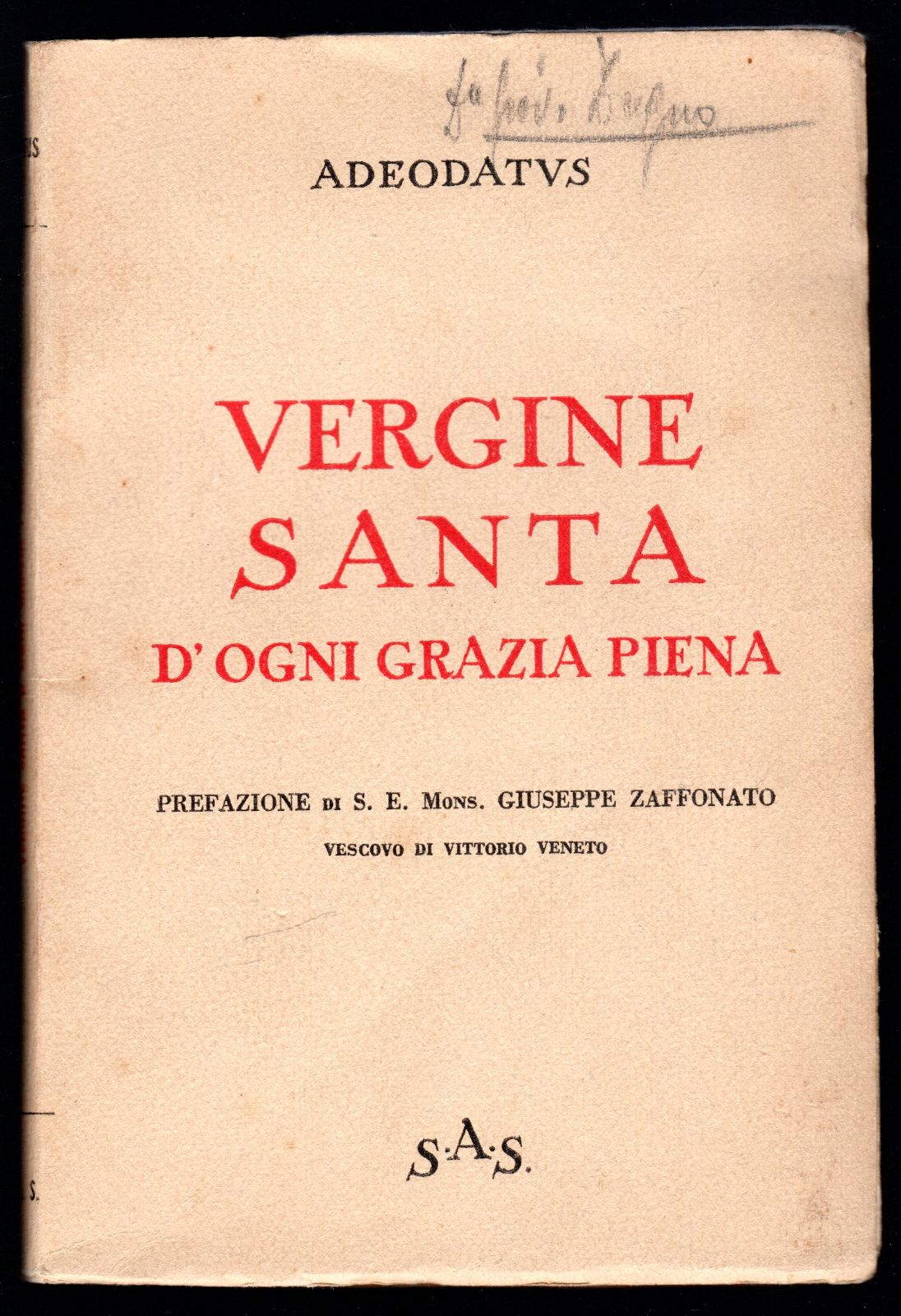 Vergine Santa d'ogni grazia piena
