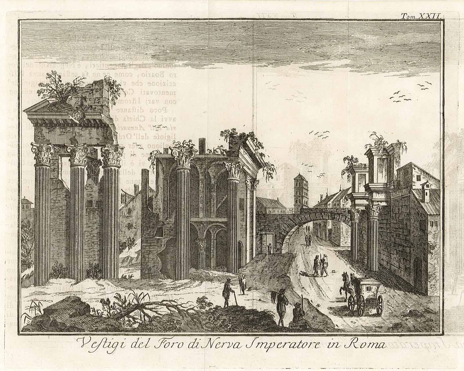 Vestigi del Foro di Nerva Imperatore di Roma