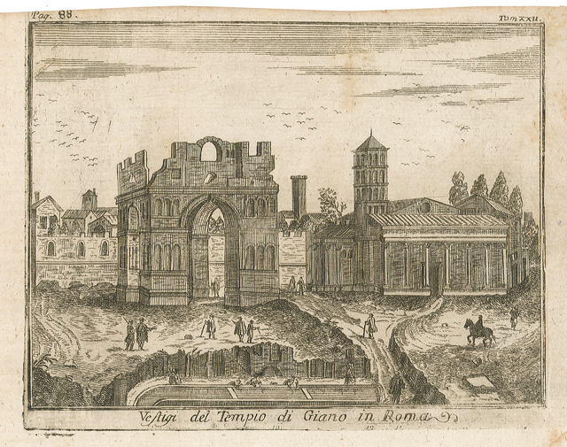 Vestigi del Tempio di Giano in Roma.