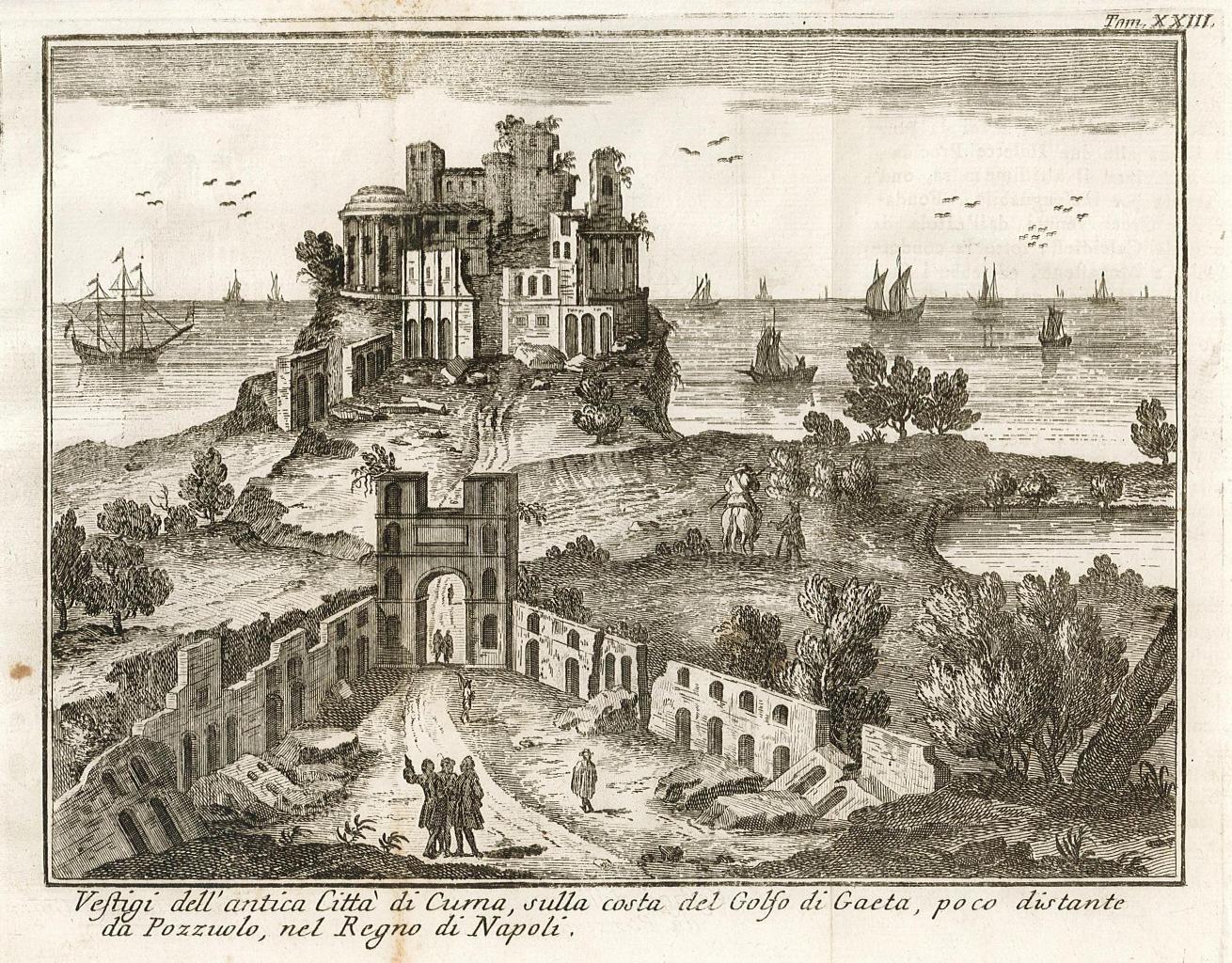 Vestigi dell'antica Citta di Cuma, sulla costa del Golfo di …