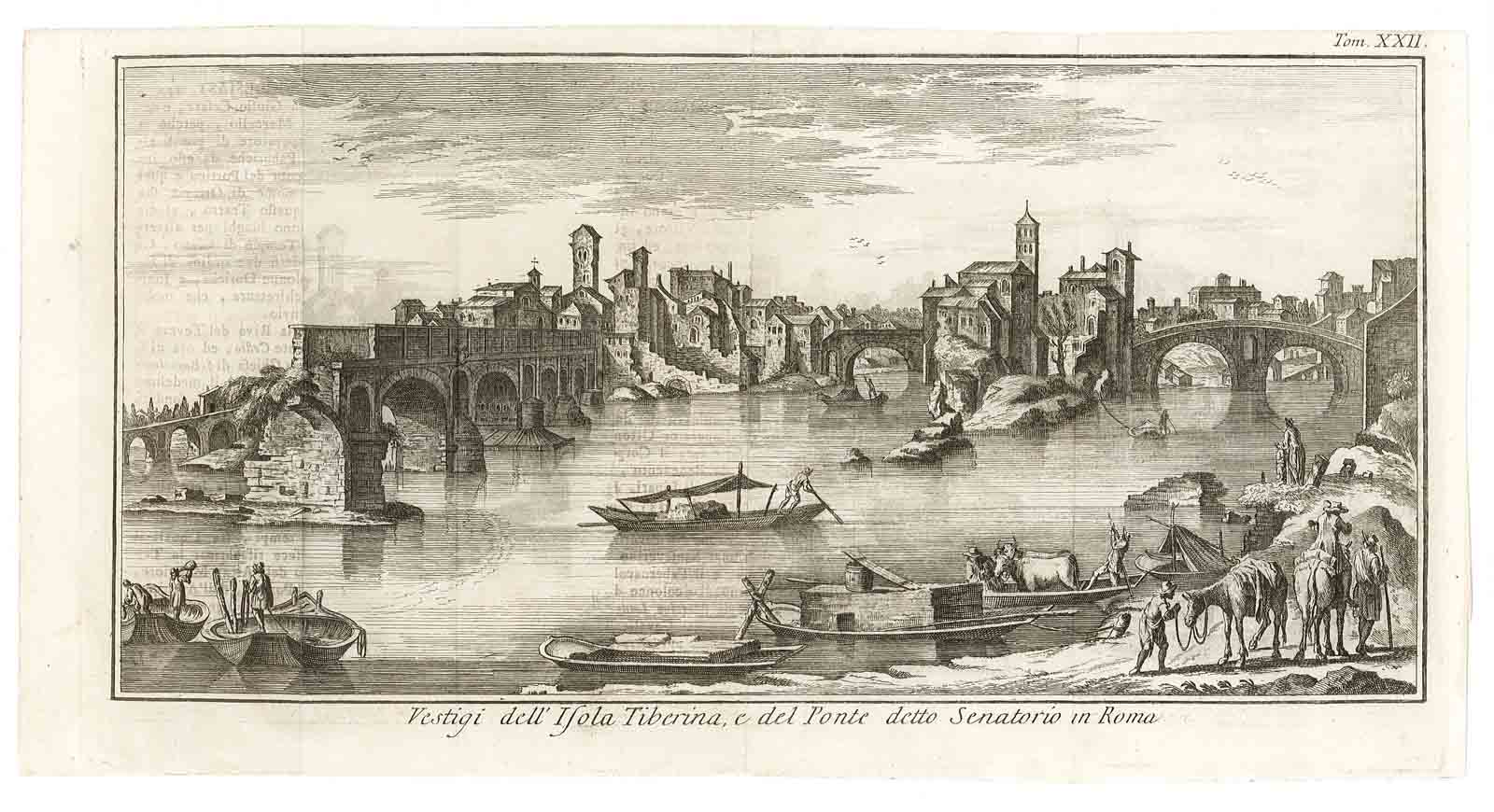 Vestigi dell'Isola Tiberina e del Ponte detto Senatorio in Roma
