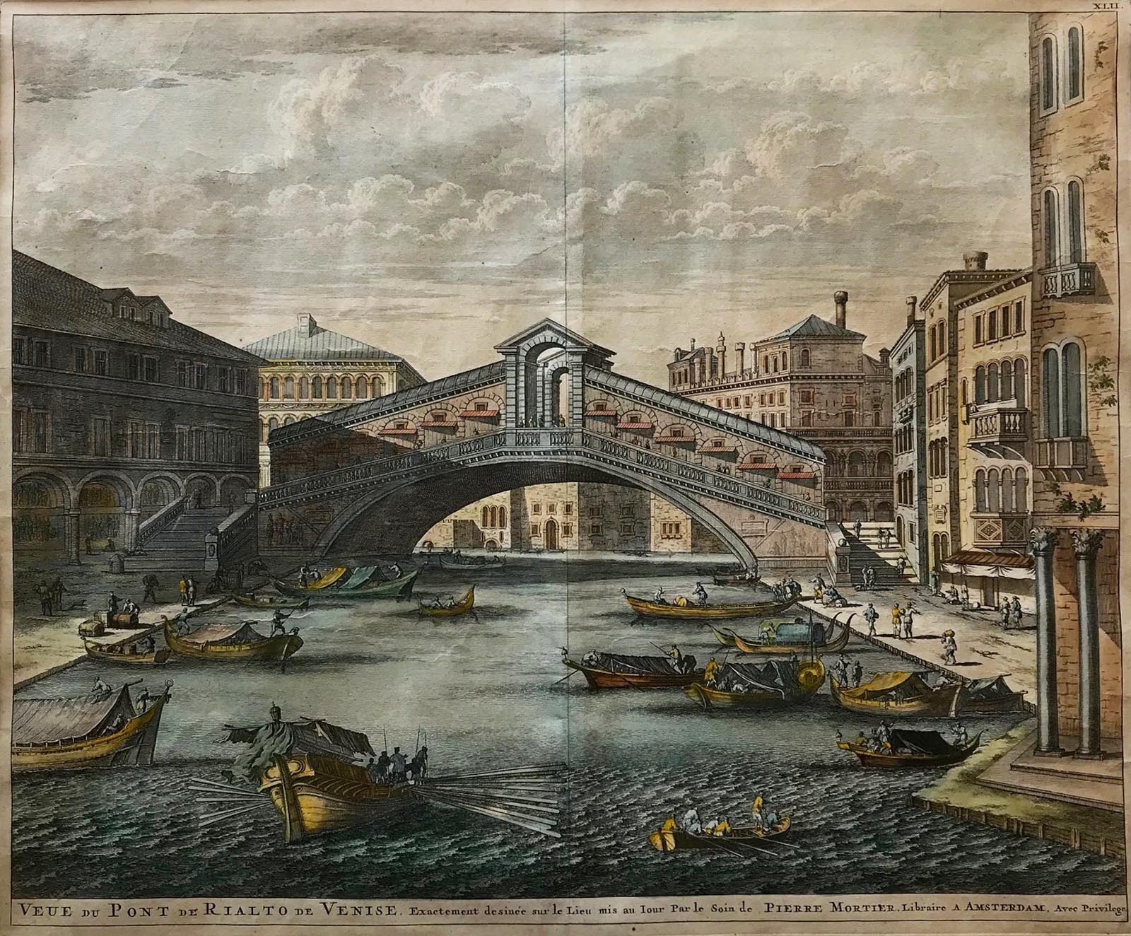 Veue du Pont de Rialto de Venise