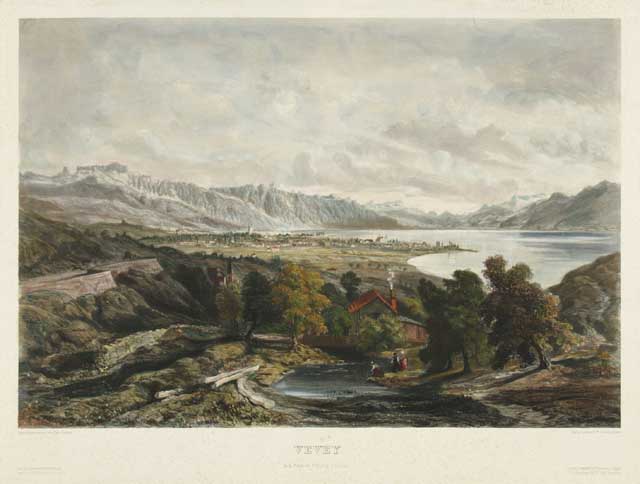 Vevey de la Route de Fribourg (Suisse)