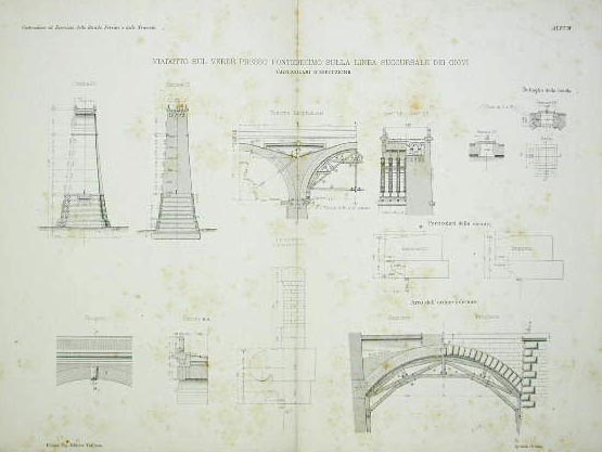Viadotto sul Verde presso Pontedecimo sulla Linea Succursale dei Giovi …