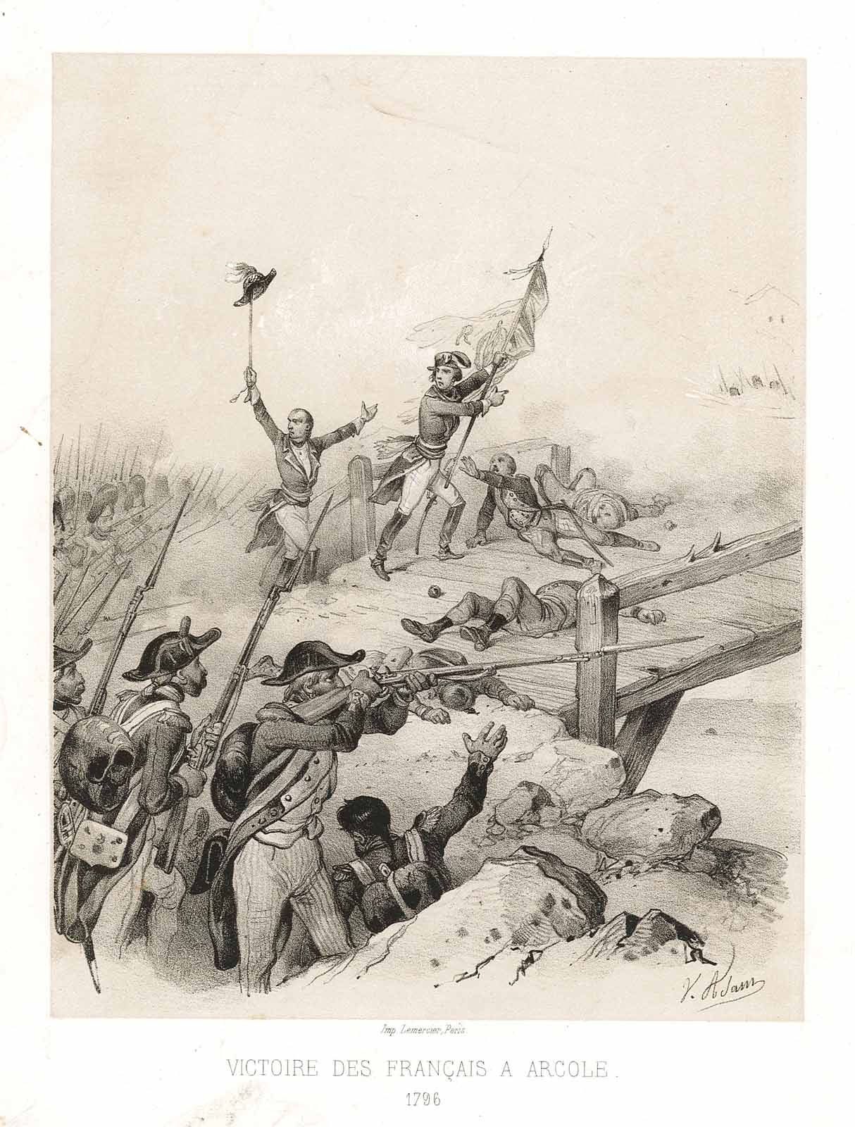 Victoire des Francais a Arcole 1796