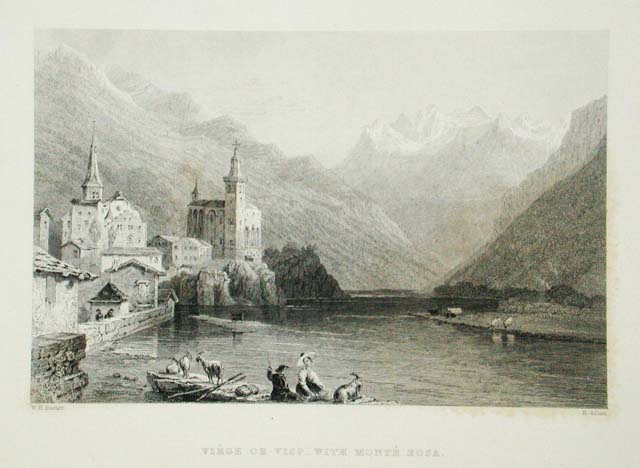 Viege of Visp - whit Monte Rosa