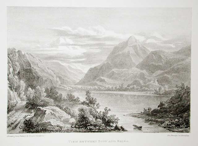 View between Sion and Brieg