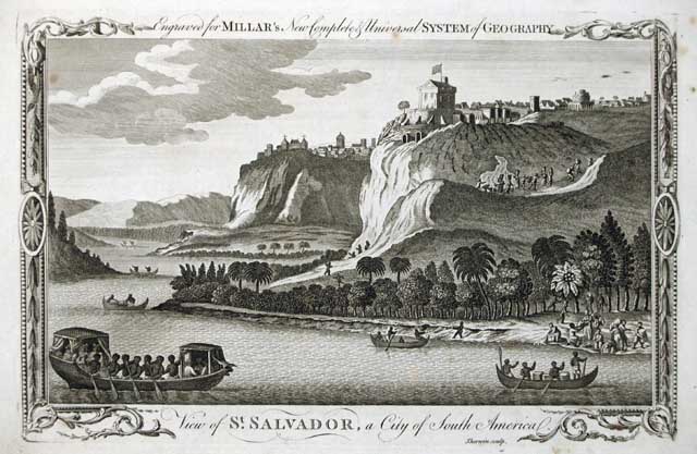 View of S.t Salvador, a city of South America