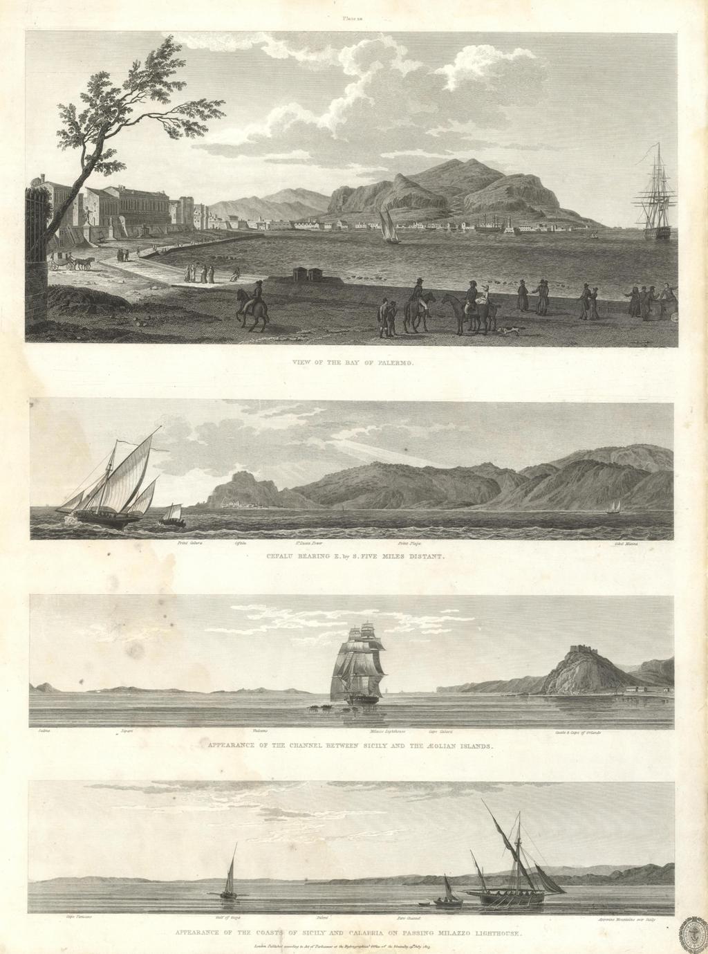 View of the bay of Palermo - Cefalu bearing E. …