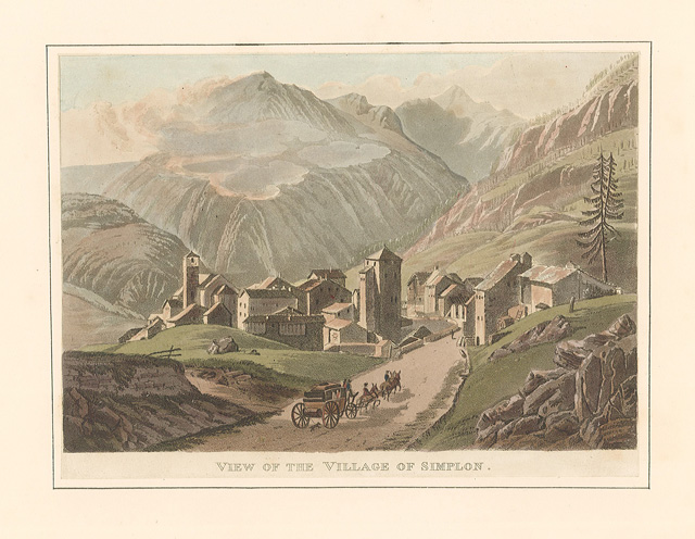 View of the village of Simplon
