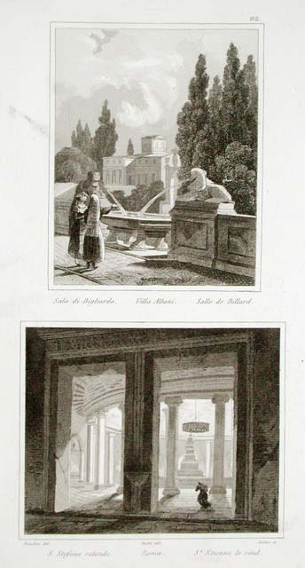 Villa Albani. Sala di Bigliardo - Roma. S.Stefano rotondo