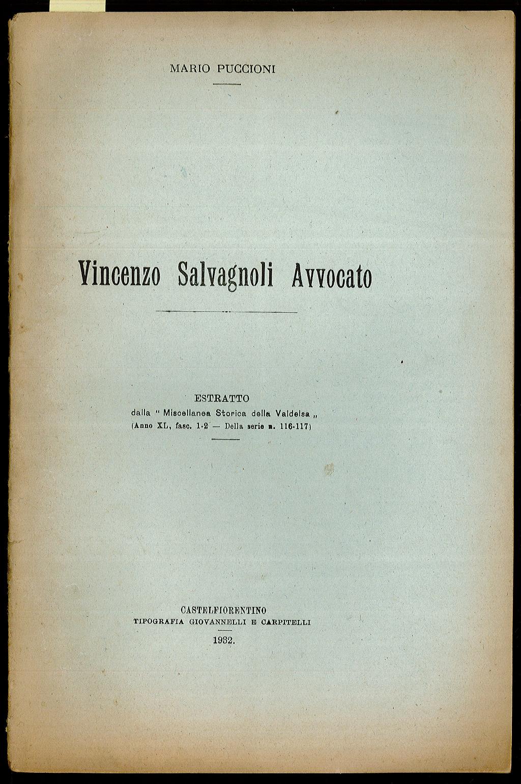 Vincenzo Salvagnoli avvocato