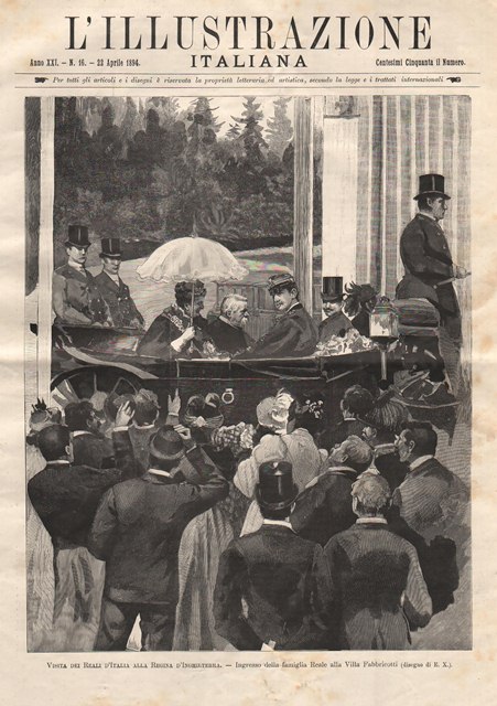 Visita dei Reali alla Regina d’Inghilterra - Ingresso della famiglia …