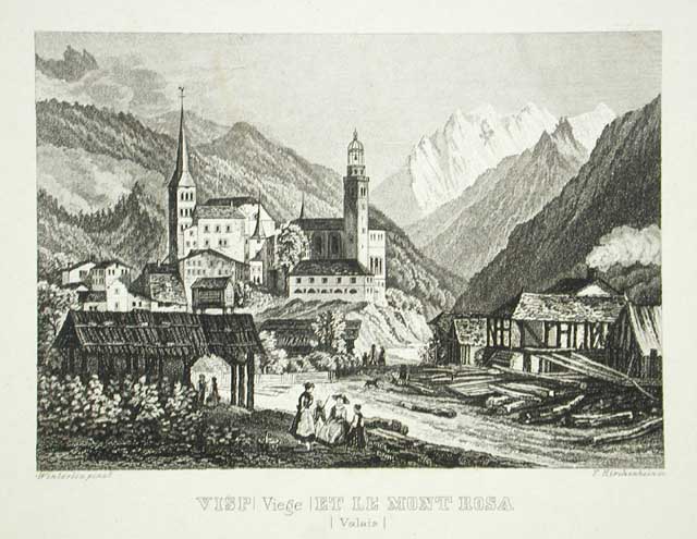 Visp - Viege - et le Mont Rosa / .