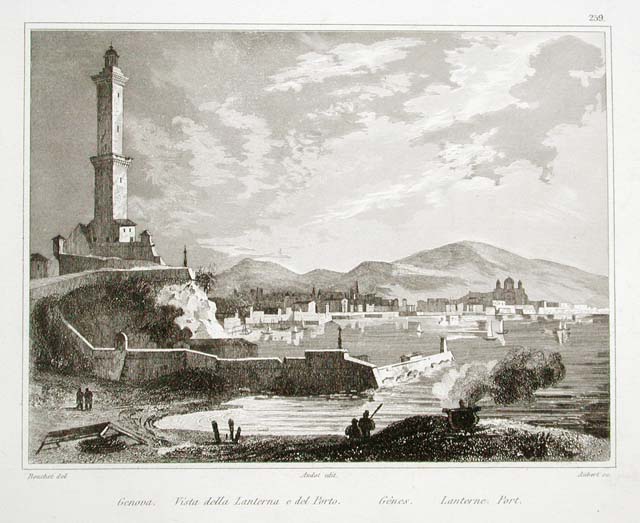 Vista della Lanterna e del porto