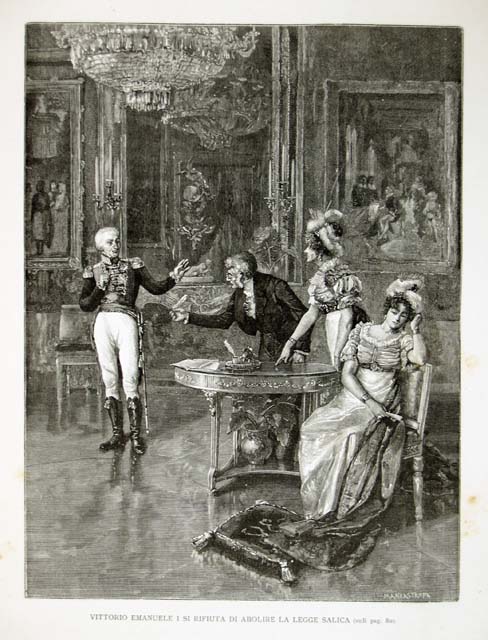 Vittorio Emanuele I si rifiuta di abolire la legge salica