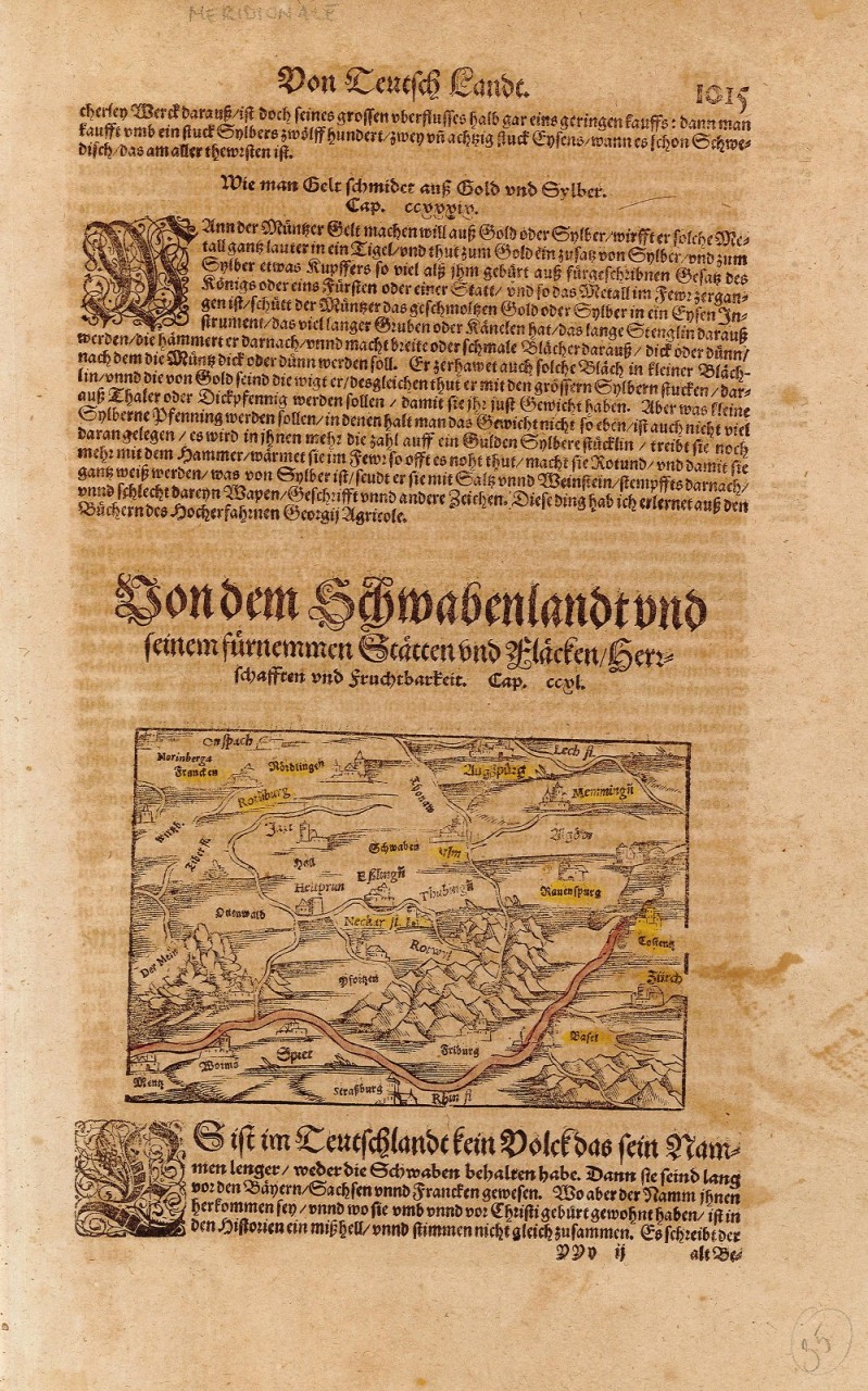 Von dem Schwabenland und seinem fuernemmen Staetten und Flaecken / …