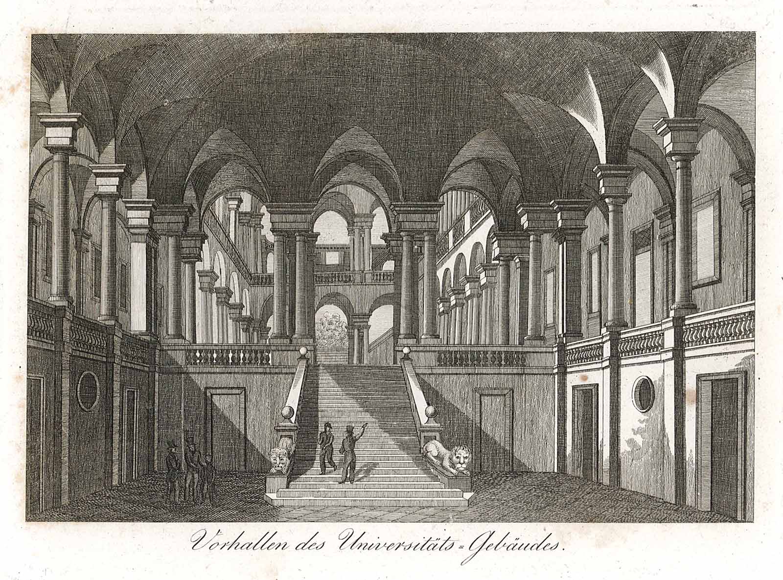 Vorhallen des Universitats=Gebaudes