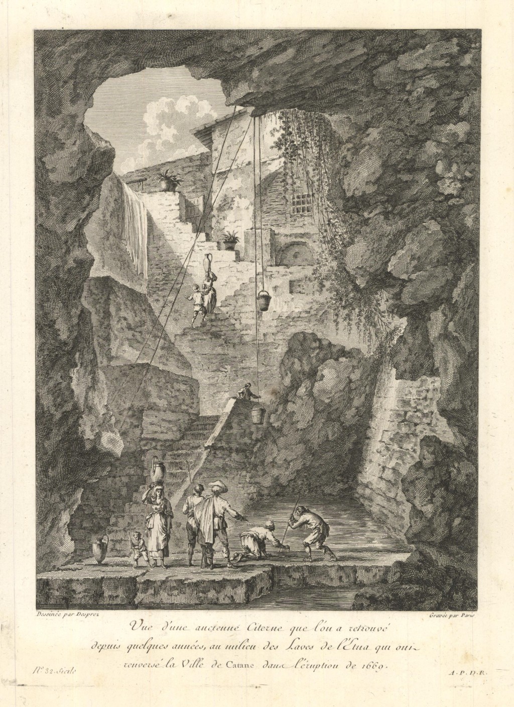 Vue d'une ancienne Citerne que l'ou a retrouvé depuis quelques …